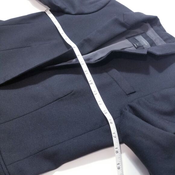 J. Crew Black Wool Blend Regent Blazer Stand Up Collar - Picture 8 of 13